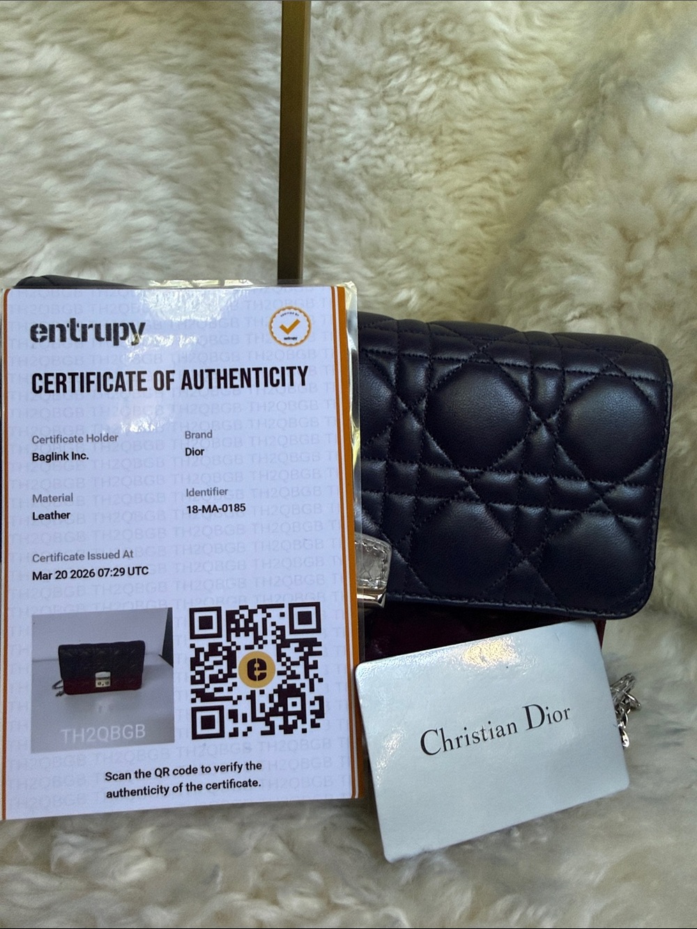 Dior Quilted Three-Tone Crossbody - Deep Purple, Burgundy & with Silver Python - Picture 10 of 12